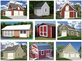 Instant Download Shed, Garage, Barn and Workshop Plans - 100+ Designs for $29.00