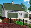 Pole Frame Garage with Loft