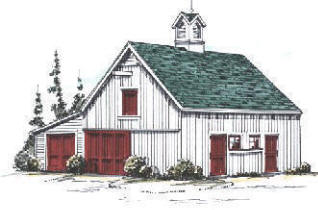 Barn Garage Plans with Roof