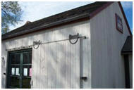 Barn Door with Flat Track Rollers