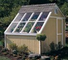 Solar Greenhouse Potting Shed