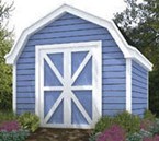 Blue Storage Shed