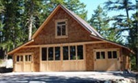 Craftsman Style Pole-Frame Garage
