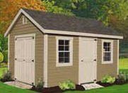 Tool and Lawn Tractor Shed
