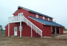 Monitor Roof Ranch Barn with Loft