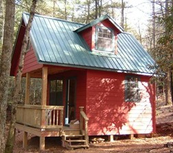 Little Red Cabin in the Woods